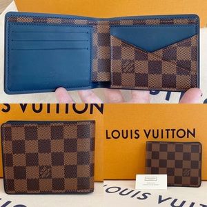 💎✨BRAND NEW✨💎 Blue Interior Damier Ebene Wallet!